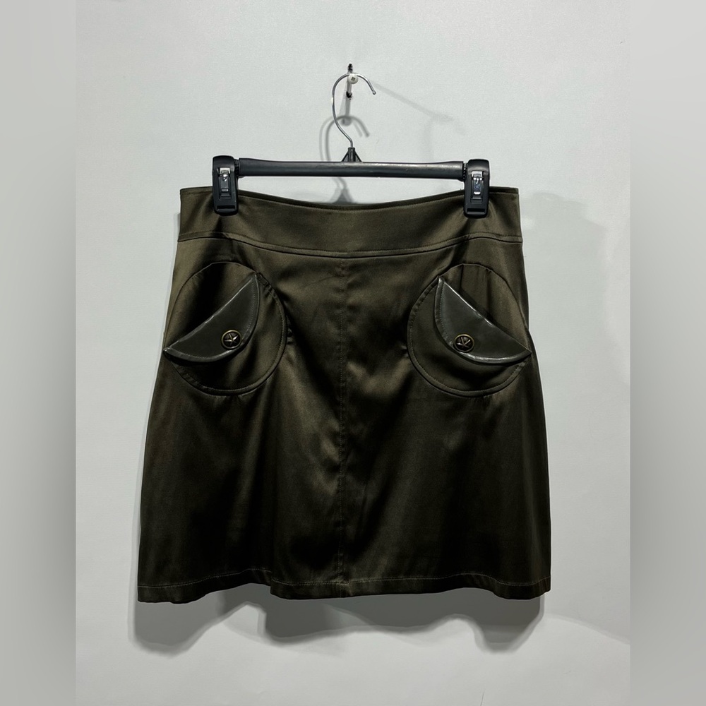 Tatyana Army Green Mini Skirt‎ Women’s Size Large Business Casual